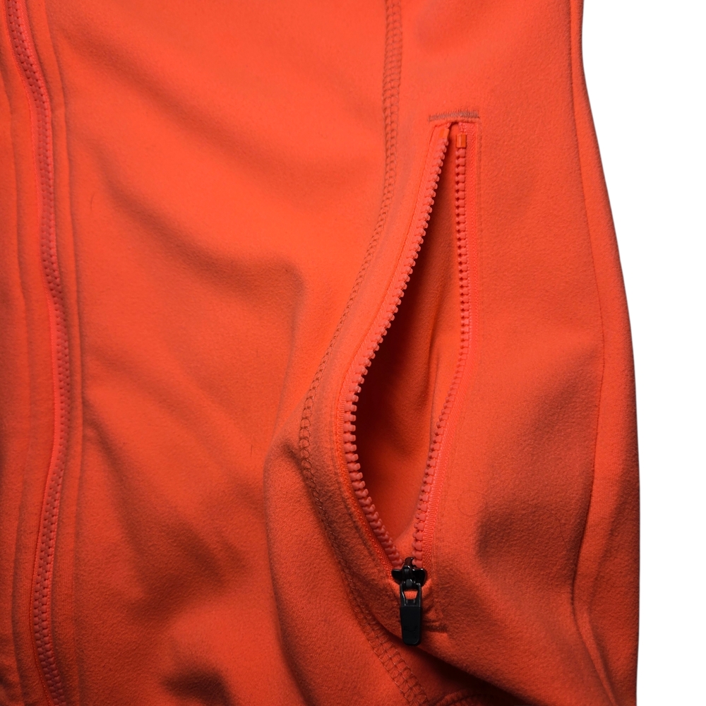 Puma Women's Bright Orange Full-Zip Jacket - Picture 3 of 9